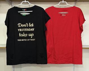 Футболки женские БАТАЛ оптом 93081275 2295-173