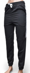 Спортивные штаны женские (серый) оптом 98605342 03-15