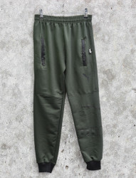 Спортивные штаны юниор (зеленый) оптом 47268503 04-52