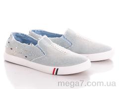 Слипоны, Class Shoes оптом X-4 l.blue