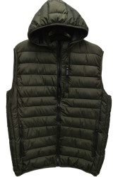 Жилетки мужские БАТАЛ (зеленый) оптом 19064527 E08-39