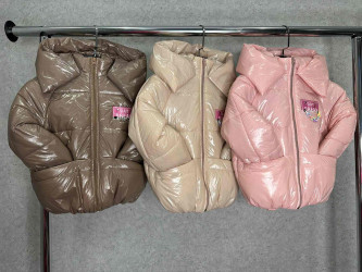 Куртки демисезонные детские (коричневый) оптом 94058172 03-19