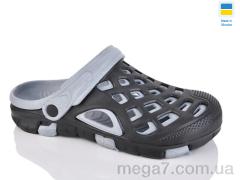 Кроксы, Lot Shoes оптом --- N308 чорно-сірий