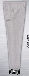Спортивные штаны мужские на флисе (серый) оптом 53109876 2200-10
