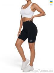 Велосипедки, Sport style оптом 5711PU норма чорний