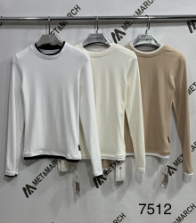 Лонгсліви жіночі (білий) оптом