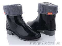 Резиновая обувь, Selena оптом A203 черный с серым