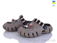 Кроксы, Inblue оптом 012 коричневий