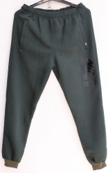 Спортивные штаны мужские на флисе (khaki) оптом 91708643 05-26