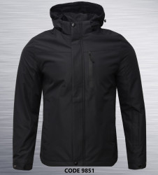 Куртки демисезонные мужские БАТАЛ (черный) оптом 62459013 9851-32