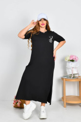 Платья женские БАТАЛ (черный) оптом 85423691 1510-1