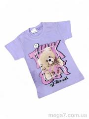 Футболка, Kids-modnik оптом 0117-1 бузковий
