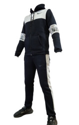 Спортивные костюмы подростковые на флисе (черный) оптом 76052419 02-19