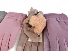 Перчатки, PAIDI оптом 203 плащівка-текстиль mix