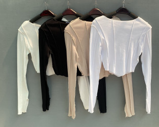 Лонгсливи (чорні) жіночі оптом