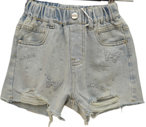 Шорты джинсовые детские оптом 64385017 7350-503