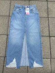 Юбки джинсовые женские TWIN BLUE оптом Турция 63059482 1021-16