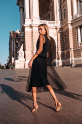 Сукні жіночі (2-ка) (чорний) оптом 