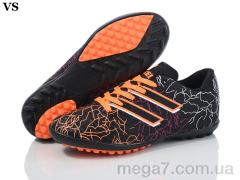 Футбольная обувь, VS оптом Walked 028 black-orange