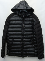 Куртки зимние кожзам мужские FUDIAO БАТАЛ (black) оптом 76380542 6918-9