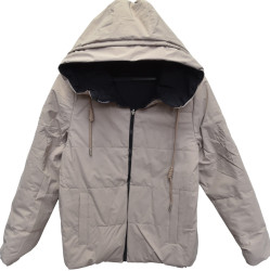 Куртки демисезонные двухсторонние женские БАТАЛ оптом 40659312 2153-47