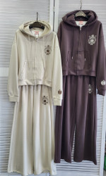 Спортивные костюмы женские (шоколад) оптом 81905364 1067-48