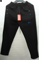 Спортивные штаны мужские на флисе (черный) оптом 16524037 02-31