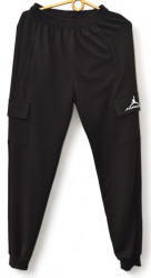 Спортивные штаны подростковые (черный) оптом 82017436 04-2