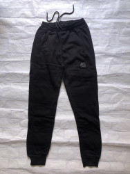 Спортивные штаны мужские на флисе (black) оптом 50124396 04-8