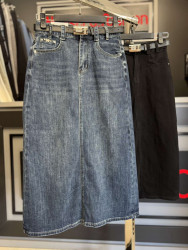 Юбки джинсовые (синие) женские оптом 73502189 60-2