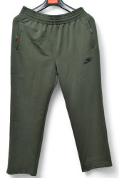Спортивные штаны мужские БАТАЛ (хаки) оптом 16207534 001-3