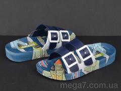 Шлепки, Violeta оптом 11379 blue-khaki