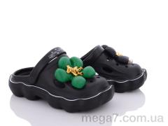 Кроксы, Shev-Shoes оптом 8658 black-green