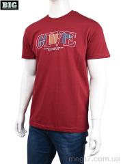 Футболка, BIG оптом 3707-106-1 bordo