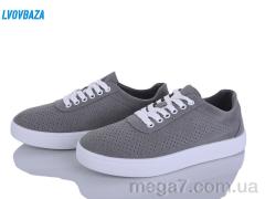 Кроссовки, Lvovbaza оптом B&R 611 сірий