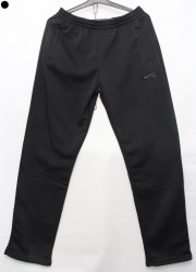 Спортивные штаны мужские на флисе (черный) оптом 41639825 02-12