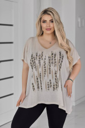 Футболки женские БАТАЛ оптом Италия 01736598 2032-31