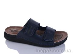 Шлепки, Oscar оптом 01-16 синій к.