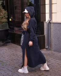 Сукні жіночі БАТАЛ (dark blue) оптом