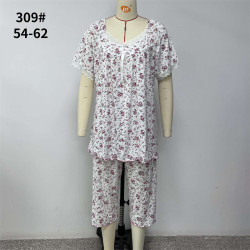 Ночные пижамы женские БАТАЛ оптом 69328750 309-12