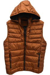 Жилетки чоловічі (коричневий) оптом 