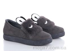 Слипоны, Ok Shoes оптом 1333-4 grey