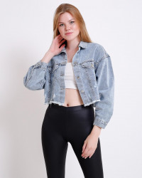 Куртки джинсовые женские оптом 56904837 03-5