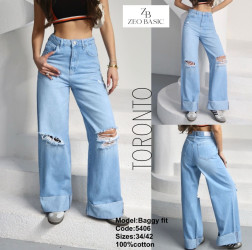 Джинсы женские ZEO BASIC оптом 98642305 5406-192