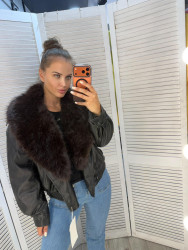 Куртки кожзам зимние женские оптом 03816479 378-78