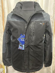 Куртки демисезонные мужские RLX БАТАЛ (black) оптом 93276105 2516-1-4