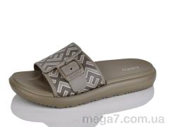 Шлепки, Slippers оптом A3 коричневий