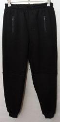 Спортивные штаны мужские на флисе (black) оптом Турция 79613852 03-21