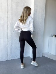 Лосини жіночі на флісі (чорний) оптом 