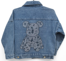 Куртки джинсовые детские оптом 84716350 0101-126